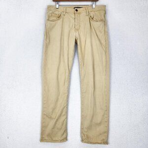 Mavi Jeans Mens 34x30 Beige Zach Straight Leg Denim Stretch Casual Pants